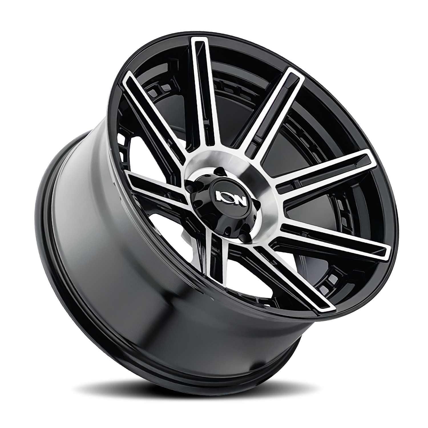 Ion 149 Gloss Black Machined 20x9 6x135 x12mm 87.1mm