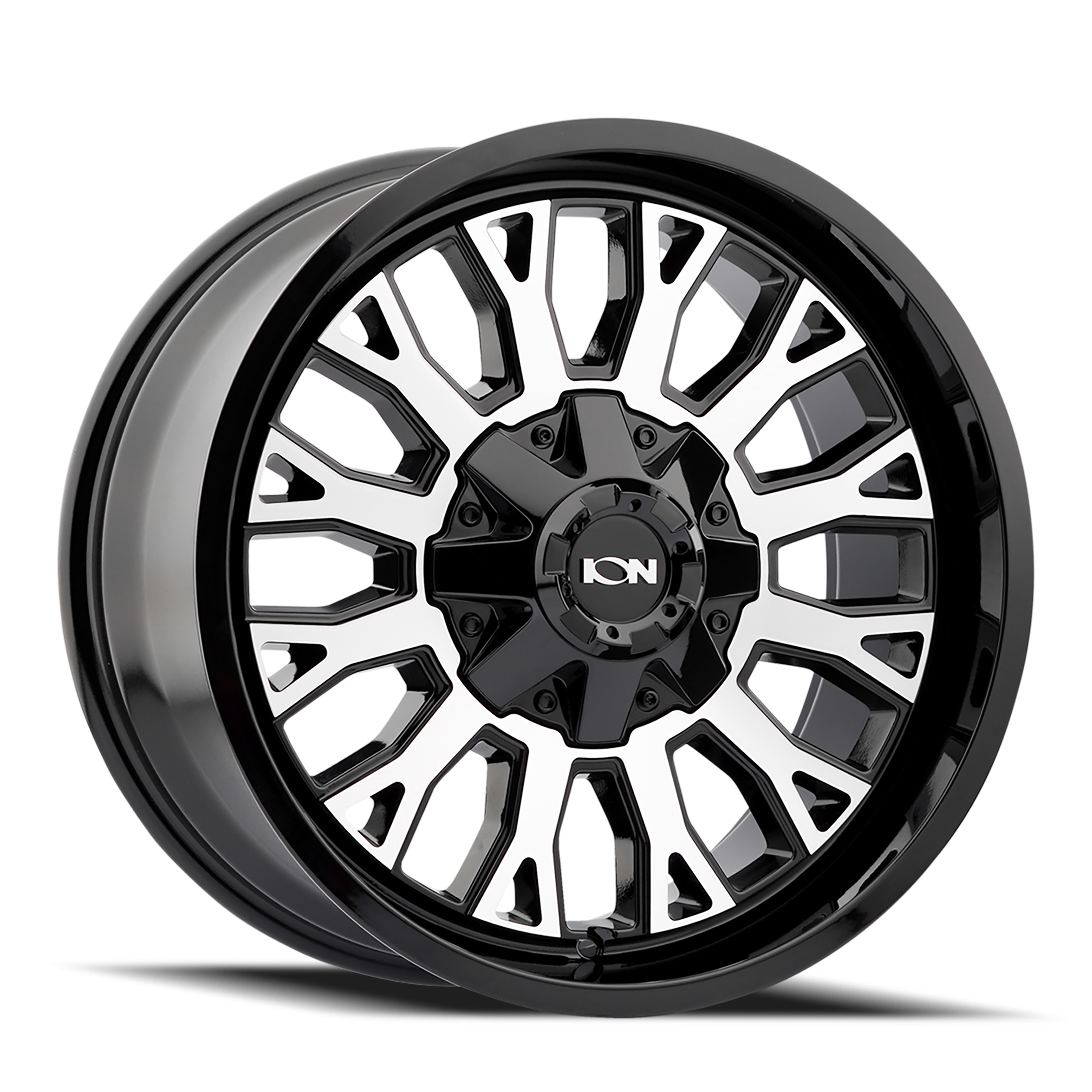 Ion 152 Gloss Black Machined 20x9 8x165.1 0mm 125.2mm
