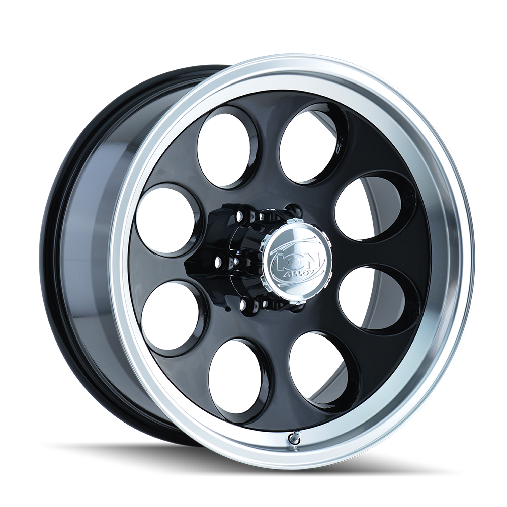 Ion 171 Gloss Black Machined 17x9 5x139.7 0mm 108mm