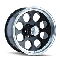 Ion 171 Gloss Black Machined 17x9 5x139.7 0mm 108mm