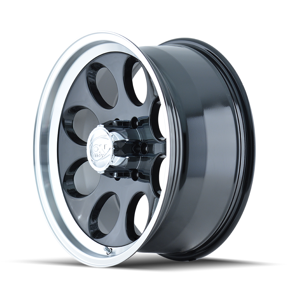Ion 171 Gloss Black Machined 17x9 5x139.7 0mm 108mm