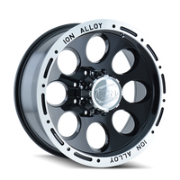 Ion 174 Gloss Black Machined 16x8 5x135 x5mm 87mm