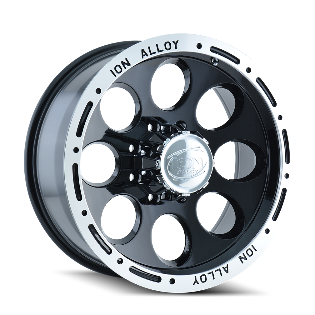 Ion 174 Gloss Black Machined 16x10 8x165.1 x38mm 130.8mm
