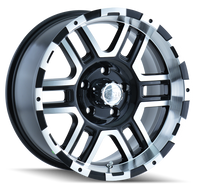 Ion 179 Satin Black Machined 17x8 5x135 10mm 87mm