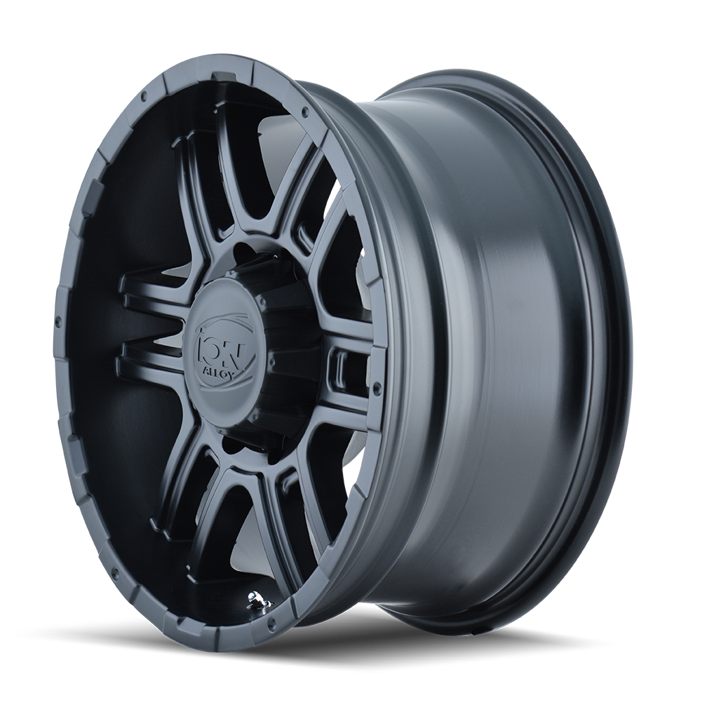 Ion 179 Matte Black 17x8 5x114.3 10mm 83.82mm