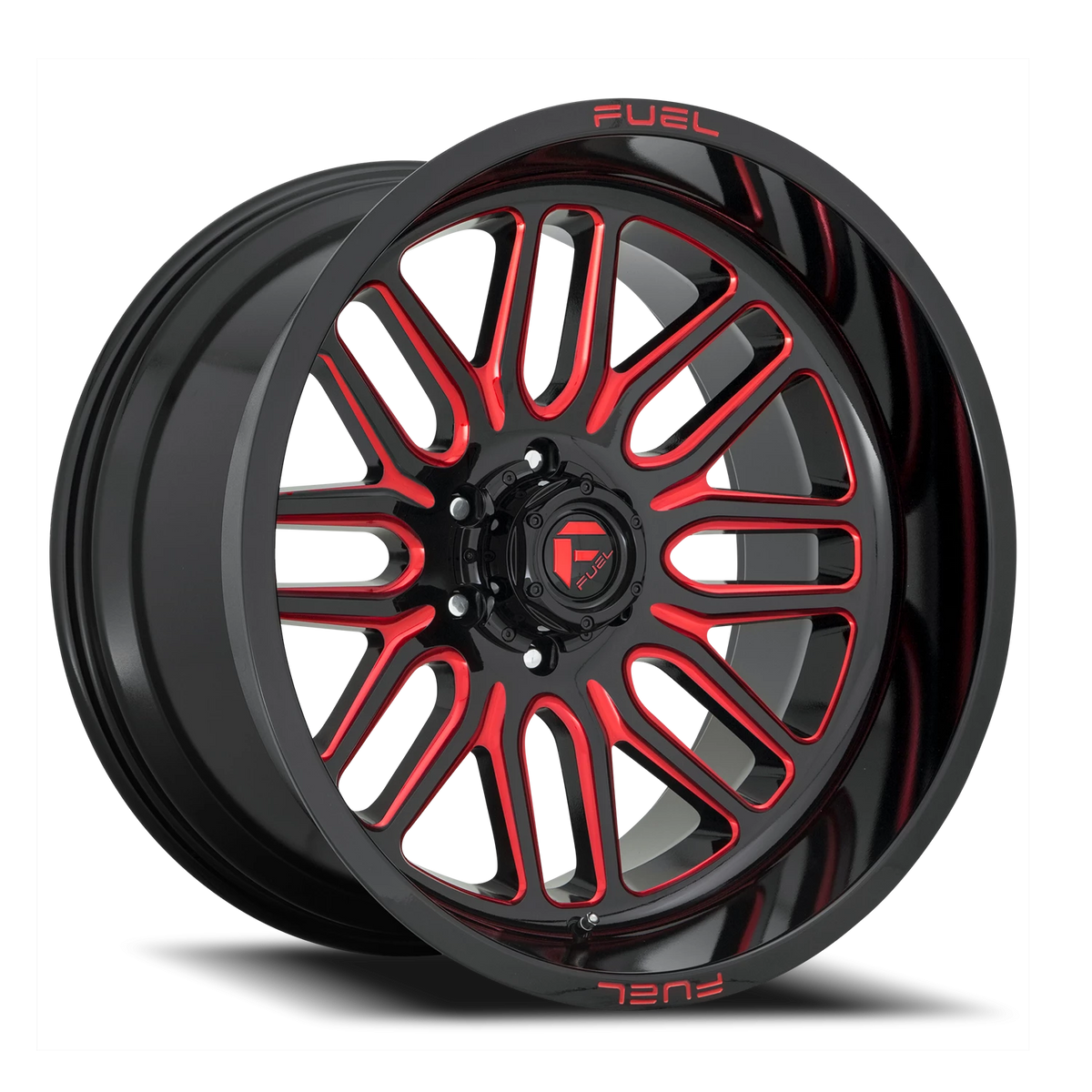 Fuel Ignite 20x10 -18 5x127mm 78.1mm Gloss Black Red Tinted Clear