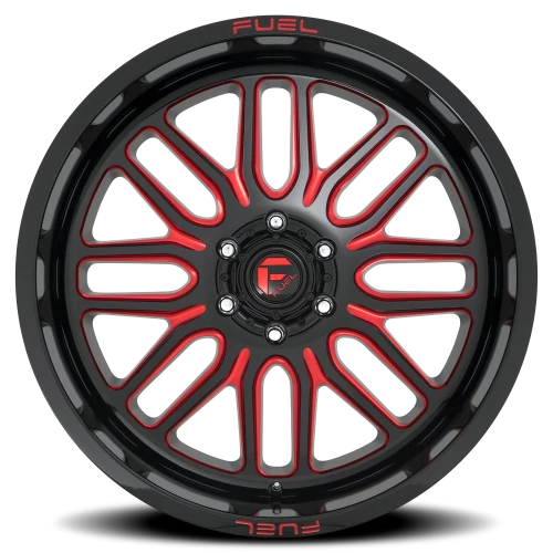 Fuel Ignite 20x9 +19 6x139.7mm 106.1mm Gloss Black Red Tinted Clear