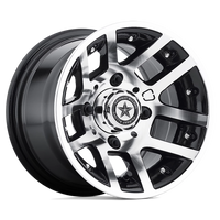 Fairway Alloys Illusion 10x7" 4x101.6mm 70.7mm CB -25mm Gloss Black Machined