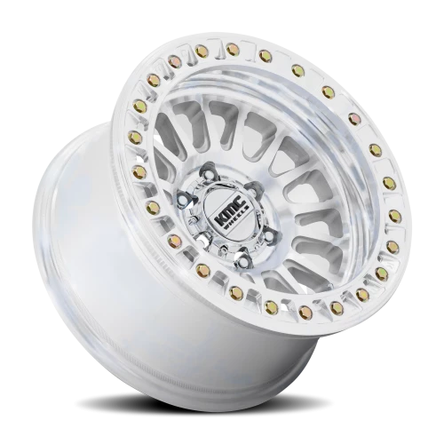 KMC Impact Beadlock 17x9" 6x139.7mm 108mm CB -12mm Machined Silver