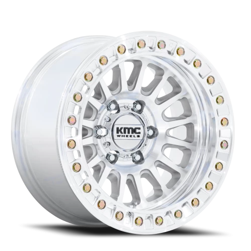 KMC Impact Beadlock 17x9" 8x165.1mm 125.1mm CB -38mm Machined Silver
