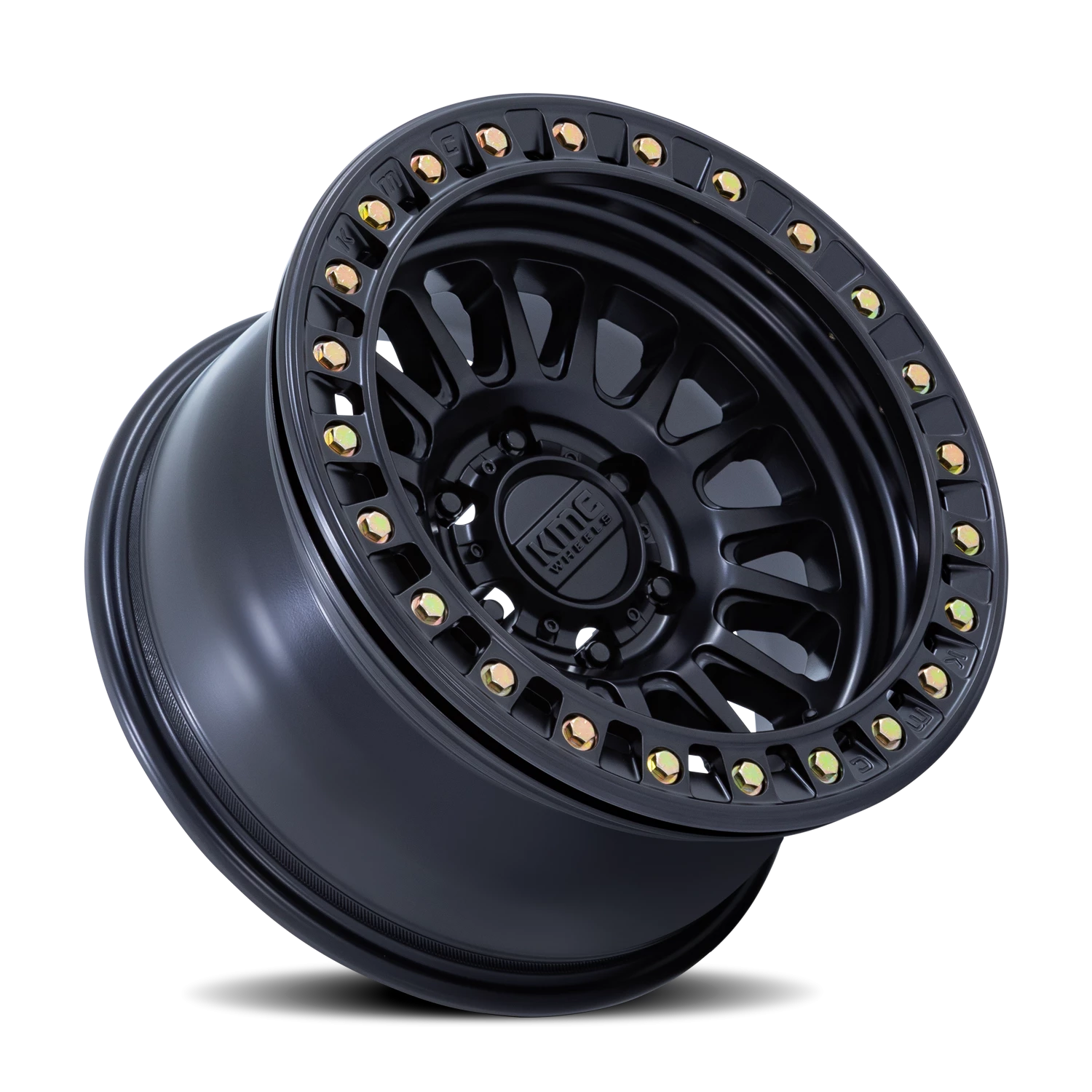 KMC Impact Beadlock 17x9" 5x127mm 71.5mm CB -38mm Matte Black