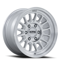 KMC Impact FFT 18x9 +0 6x139.7mm 106.1mm Gloss Silver Machined Face