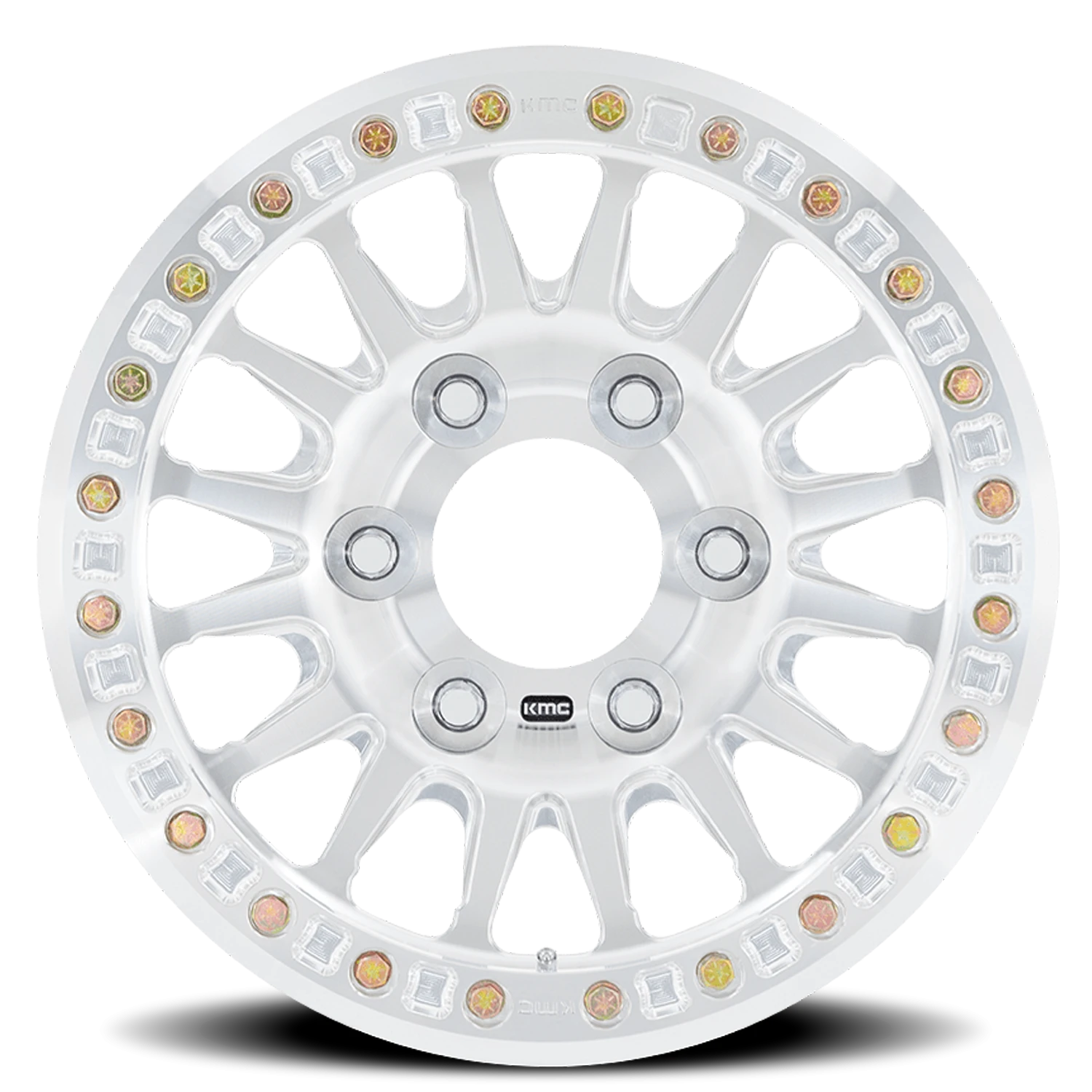 KMC Impact Forged Beadlock 17x9" 6x139.7mm 108mm CB -12mm Raw Machined