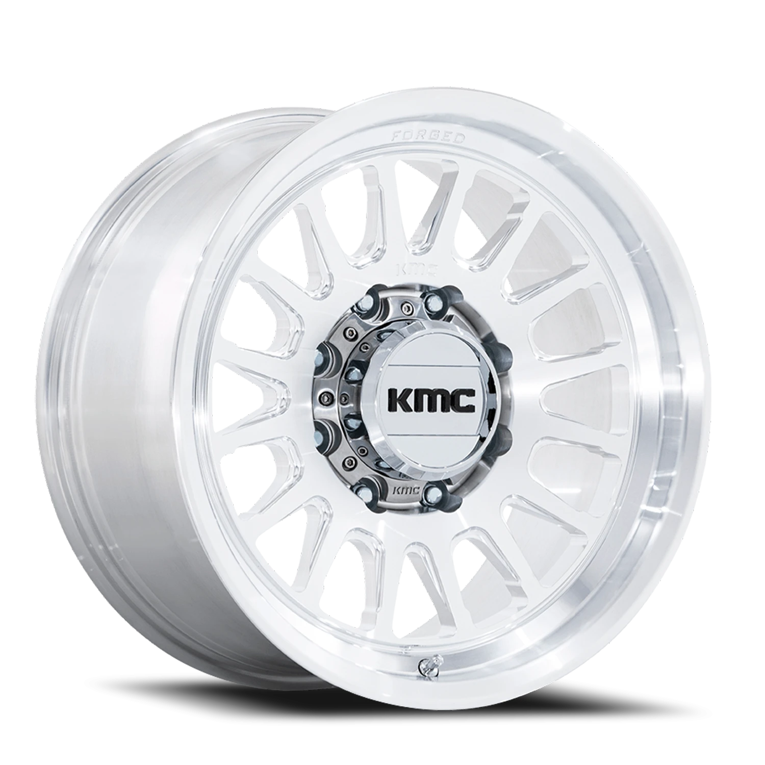 KMC Impact Forged Monoblock 18x9" 8x180mm 124.2mm CB +18mm Machined Raw Machined