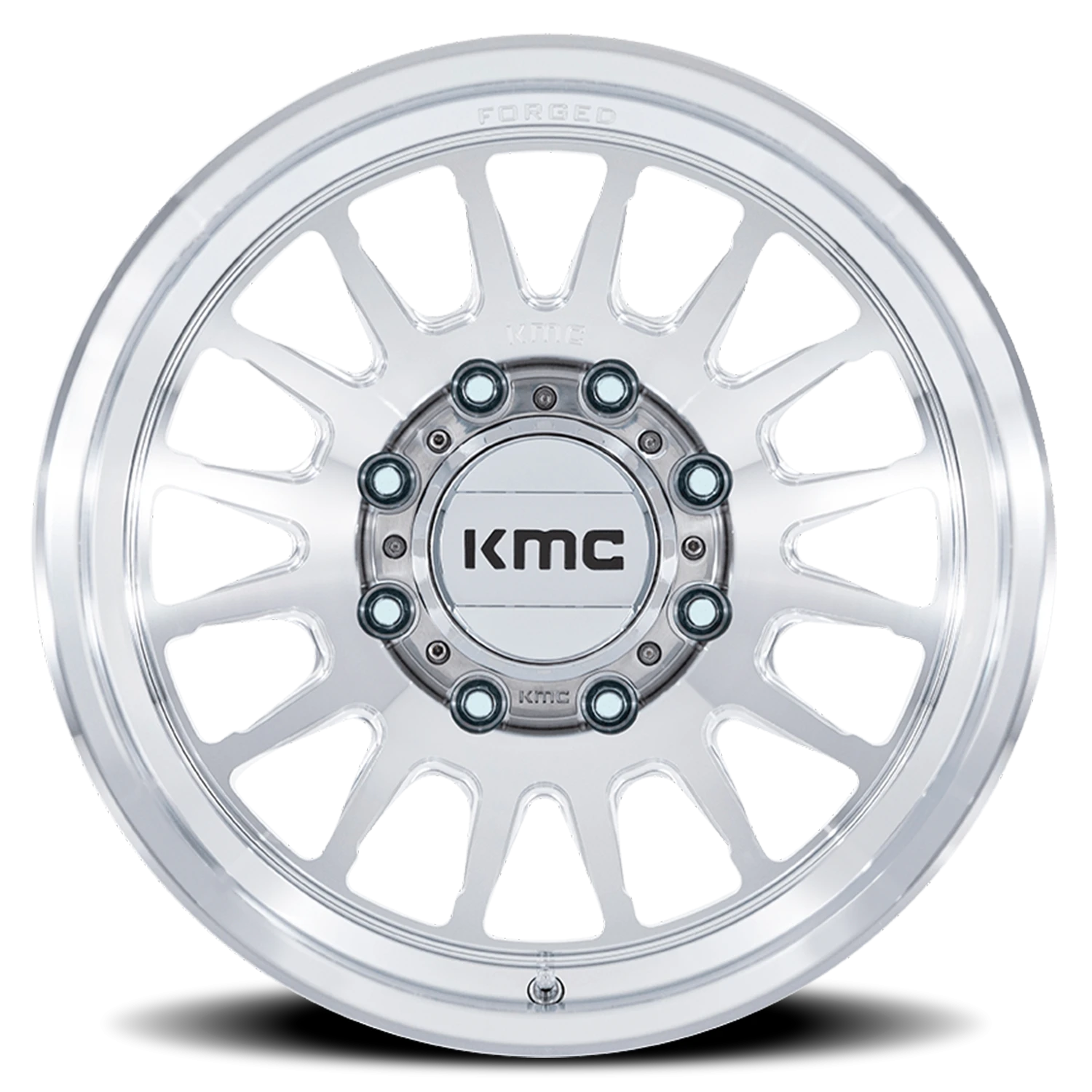 KMC Impact Forged Monoblock 18x9" 8x180mm 124.2mm CB +18mm Machined Raw Machined