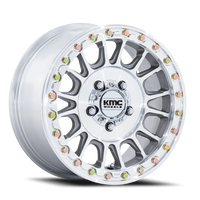 KMC Impact UTV Beadlock 15x10" 4x156mm 115.1mm CB 0mm Machined Silver