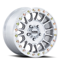 KMC Impact UTV Beadlock 15x10" 5x114.3mm 72.56mm CB 0mm Machined Silver