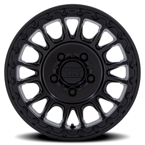 KMC Impact UTV Beadlock 15x7" 6x139.7mm 100.3mm CB +10mm Satin Black