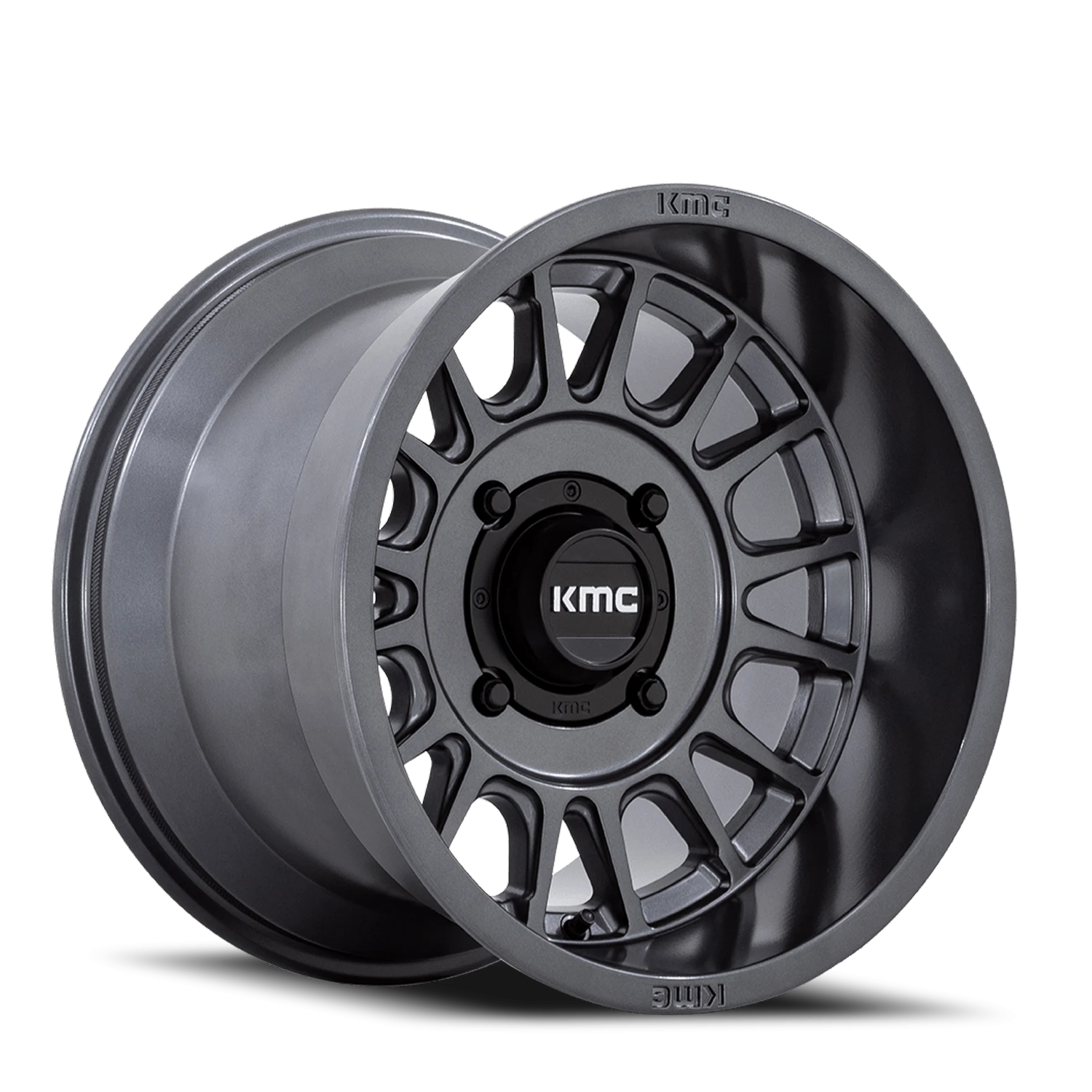 KMC Impact UTV 15x7" 4x156mm 115.1mm CB +10mm Anthracite