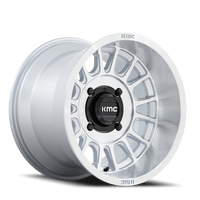 KMC Impact UTV 15x10" 4x137mm 96mm CB 0mm Machined Silver