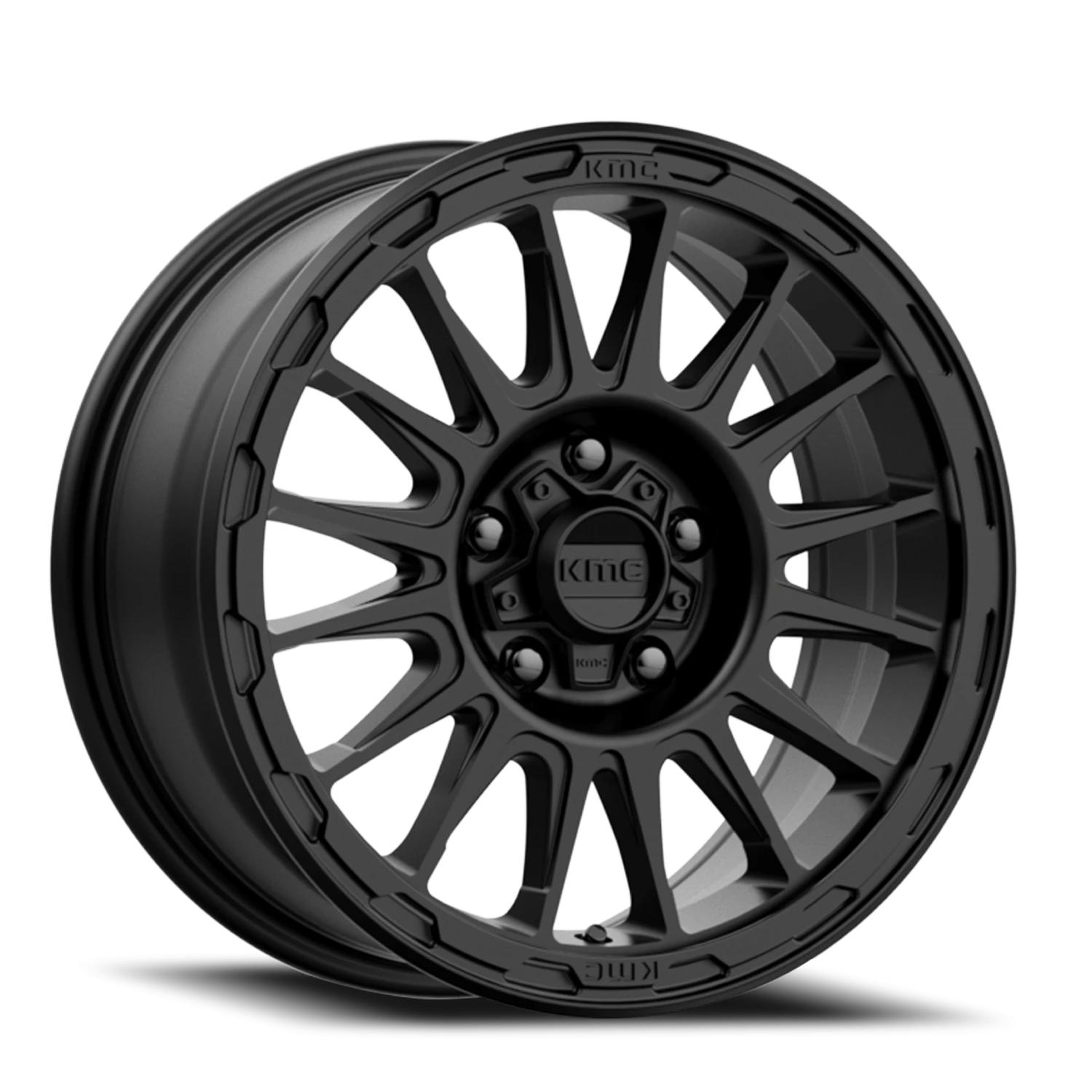 KMC Impact 17x8.5" 5x127mm 71.5mm CB 0mm Satin Black