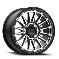 KMC Impact 16x8" 6x139.7mm 106.25mm CB 0mm Satin Black Machined
