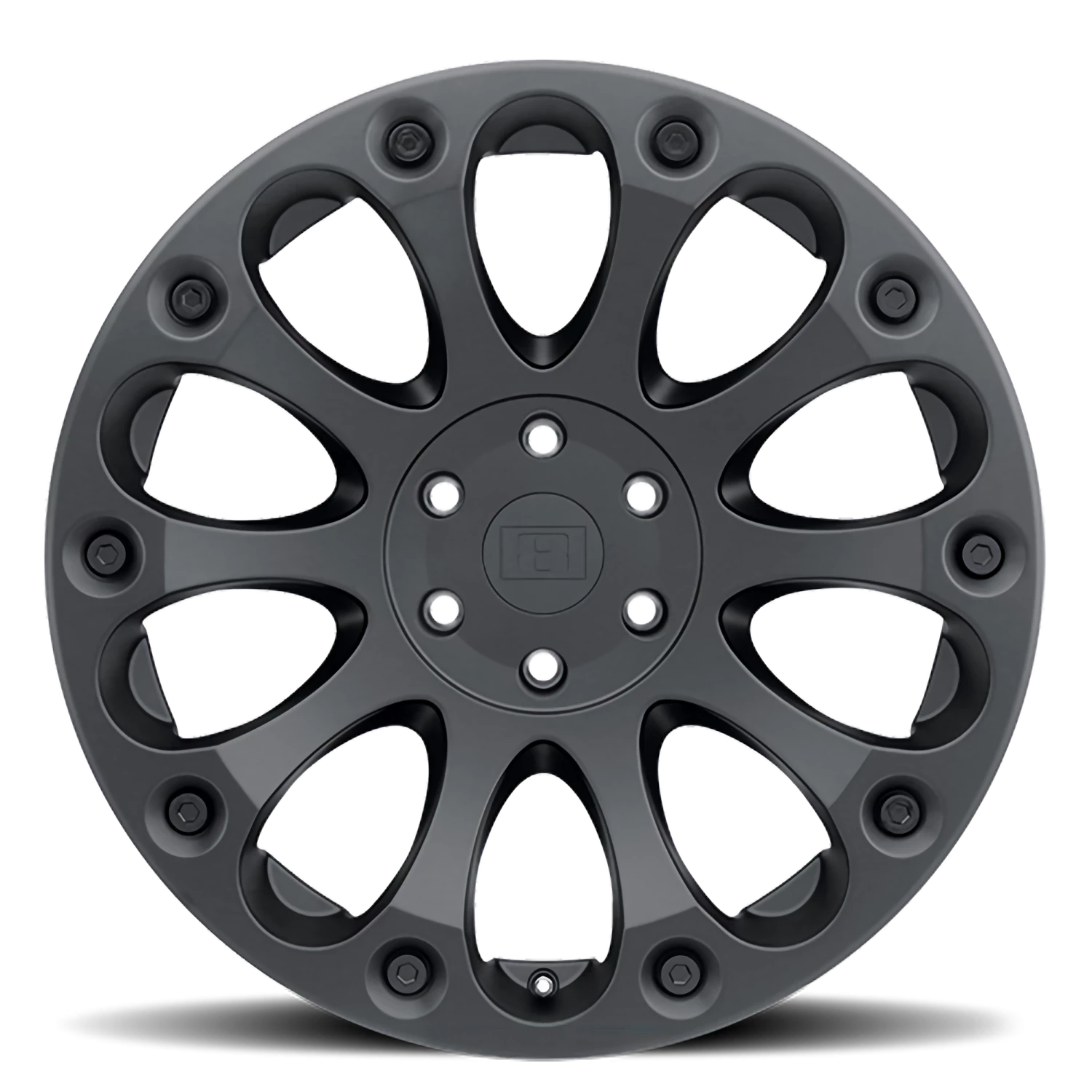 Level 8 Impact 16x8.5" 6x139.7mm 112mm CB +12mm Matte Black