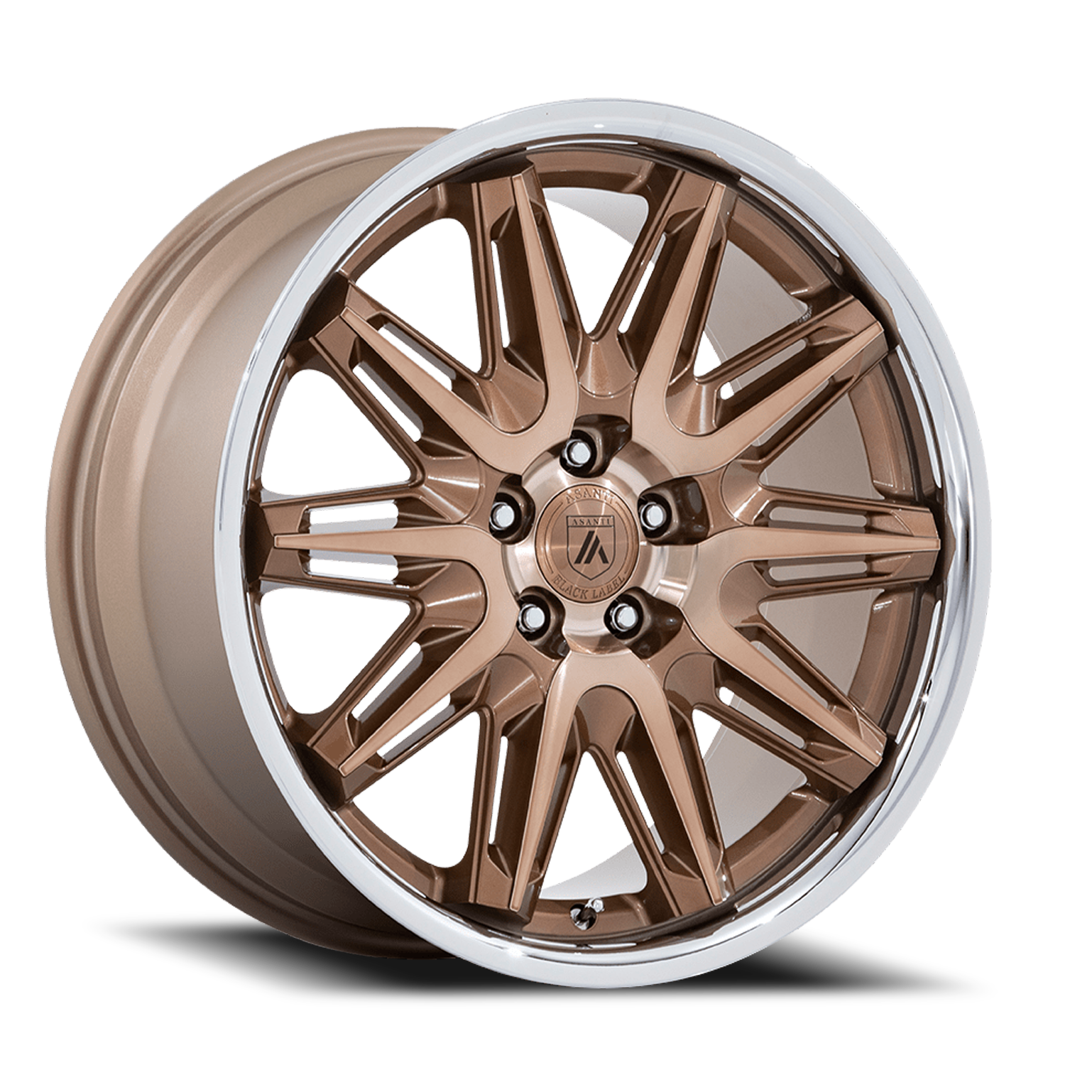 Asanti Black Label Imperator 22x10.5" 5x120mm 72.56mm CB +38mm Bronze Machined SS Lip