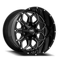 Hardrock Offroad Indestructible H712 20x10" 8x170mm 125.2mm CB -19mm Gloss Black Milled