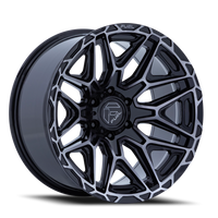 Fuel Injector 20x9 +1 6x139.7mm 106.1mm Gloss Black Machined Face-Dark Tint