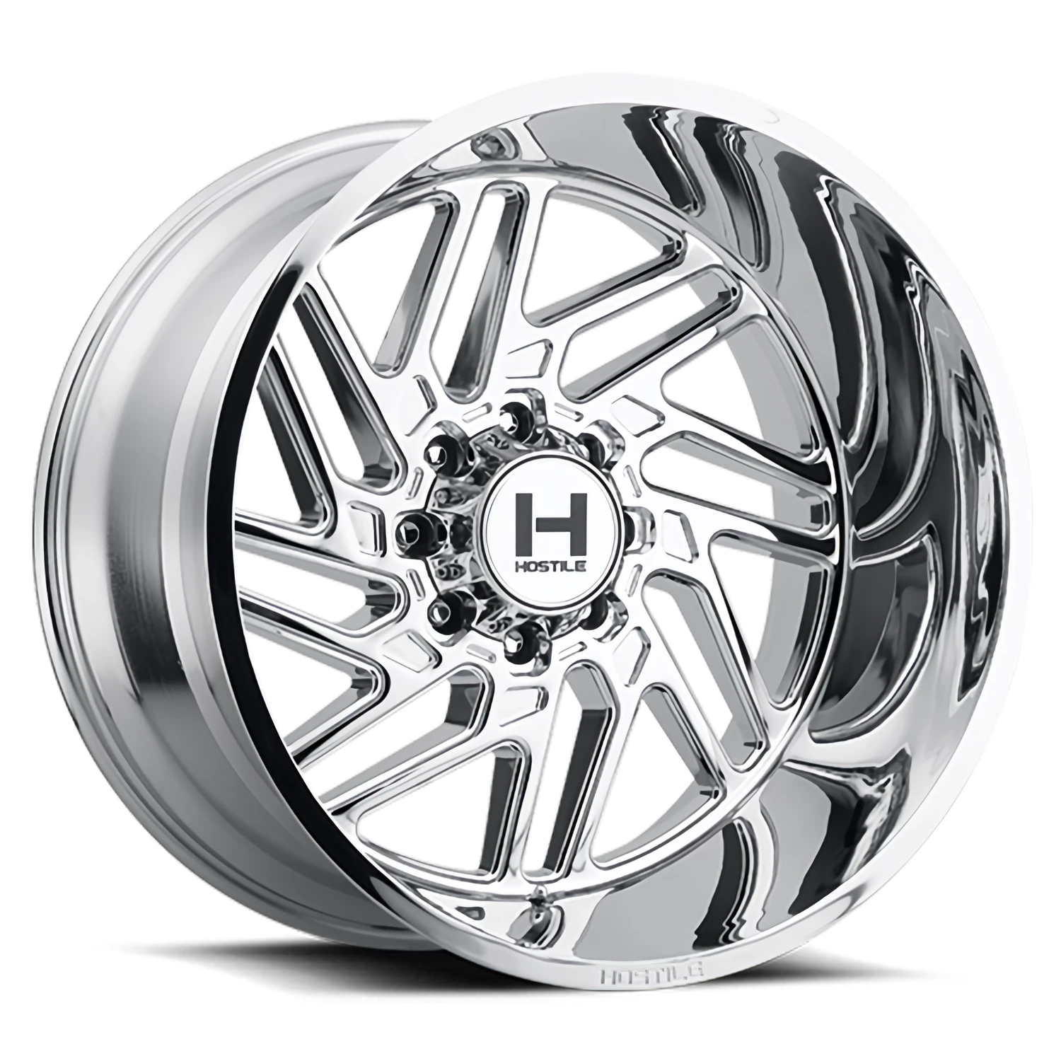 Hostile Jigsaw H116 CH 22x12 -44 8x165.1mm 125.2mm Chrome