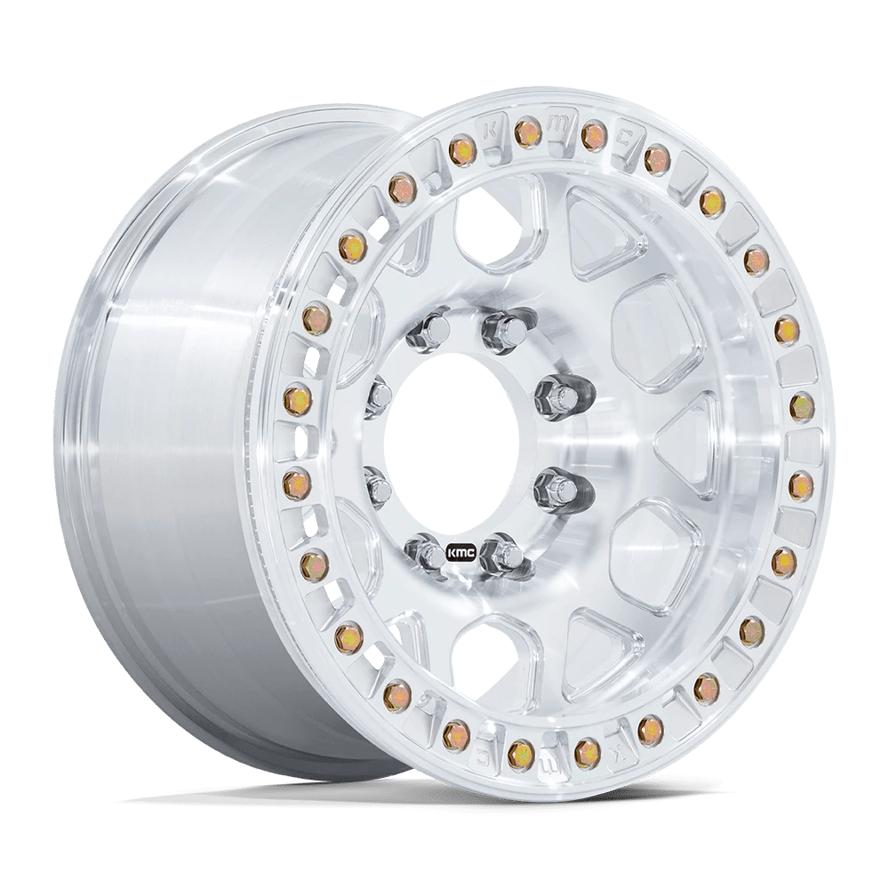 KMC Mesa Forged Slotted Beadlock KM450 17x9 +25 6x165.1mm 108mm Machined Raw Machined