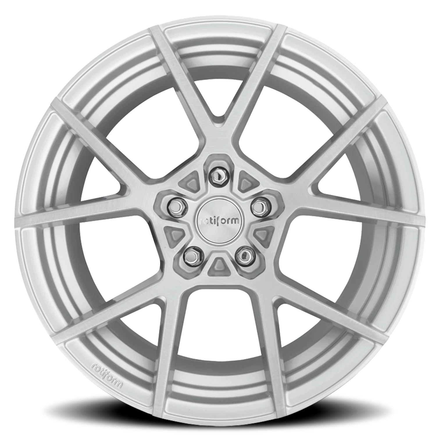 Rotiform KPS 19x8.5" 5x112mm 66.5mm CB +45mm Gloss Silver Brushed