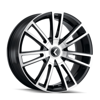 Kraze Spectra 18x8" 5x110mm 72.62mm CB +40mm Gloss Black Machined