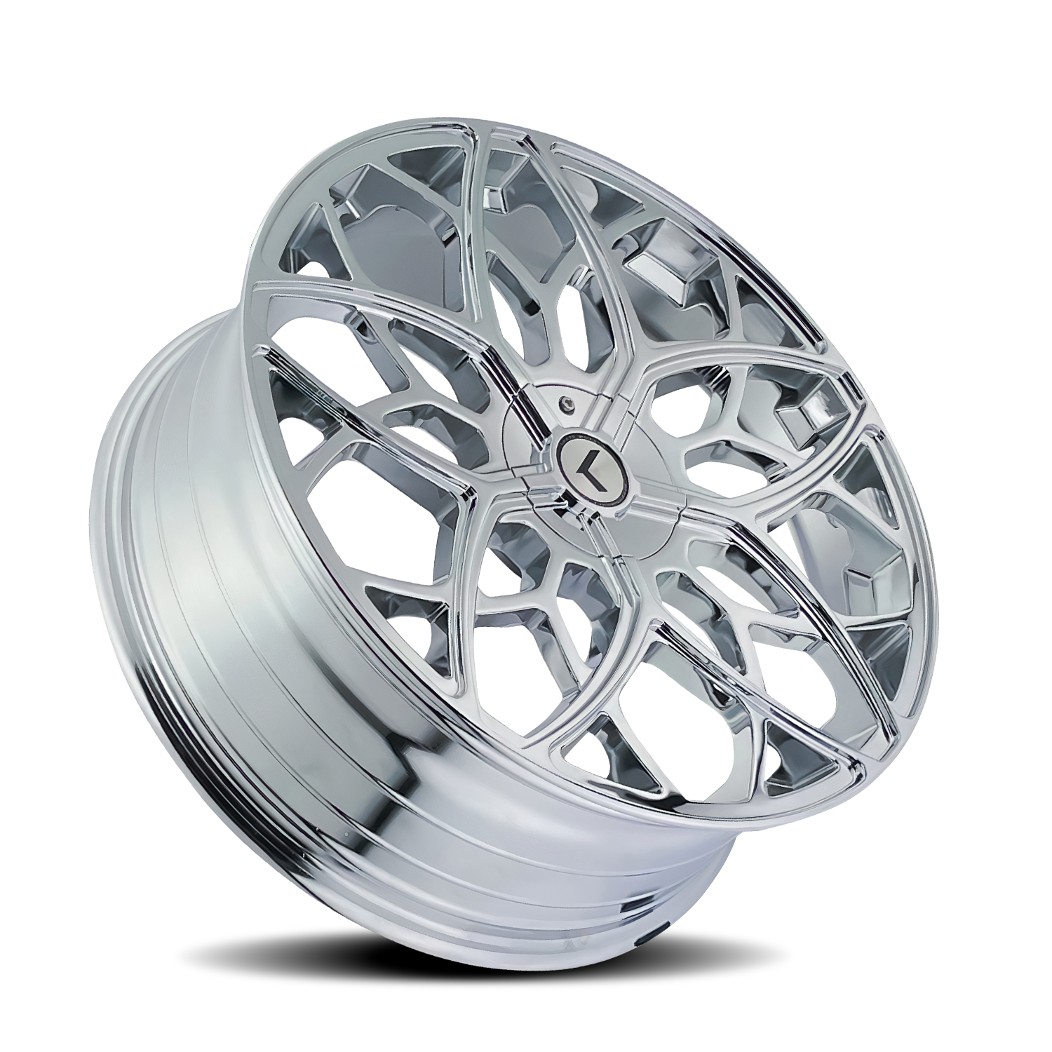 Kraze Ricochet 22x8.5" 5x115mm 74.1mm CB +38mm Chrome