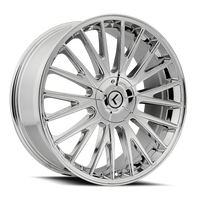 Kraze Double Down 20x8.5" 5x108mm 73mm CB +38mm Chrome