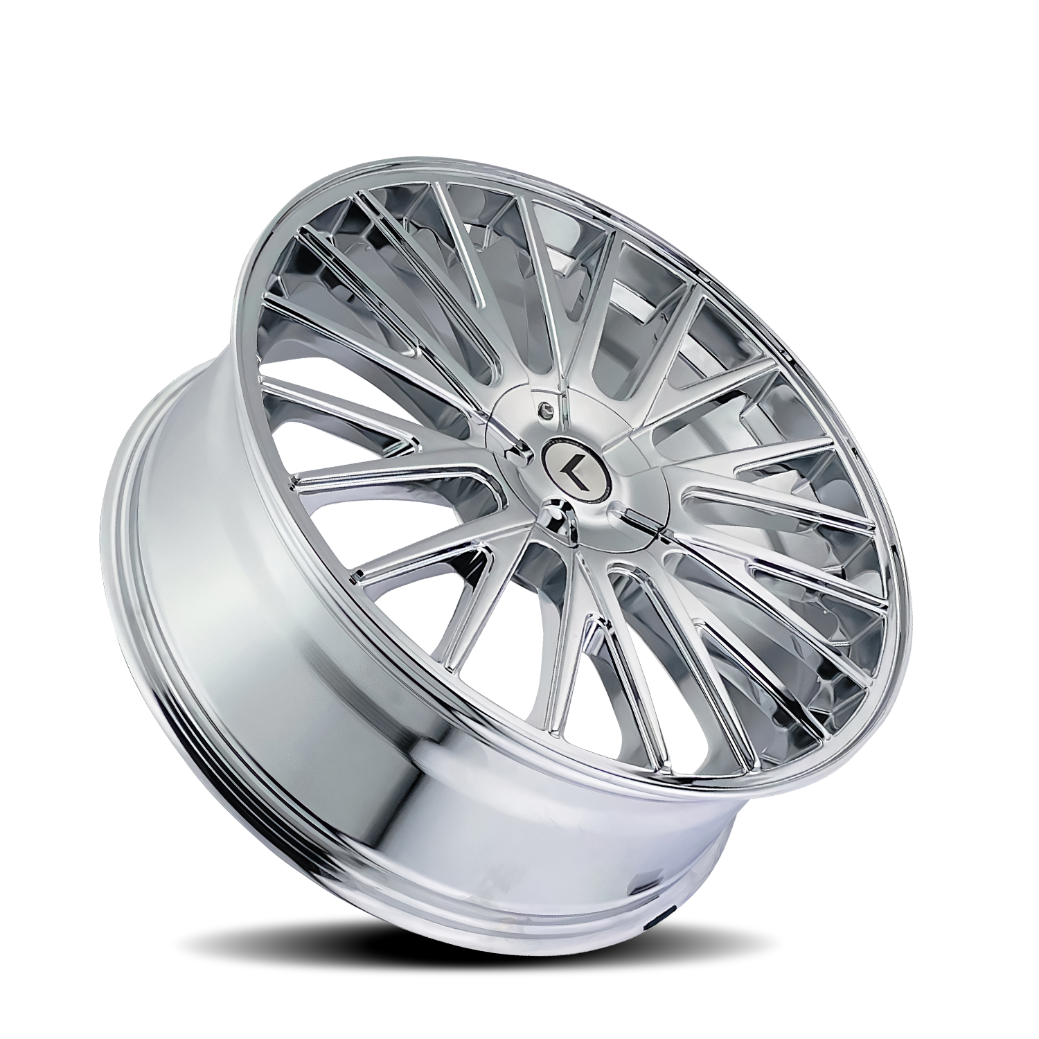 Kraze Double Down 20x8.5" 5x108mm 73mm CB +38mm Chrome