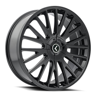 Kraze Double Down 18x8" 5x108mm 73mm CB +40mm Gloss Black