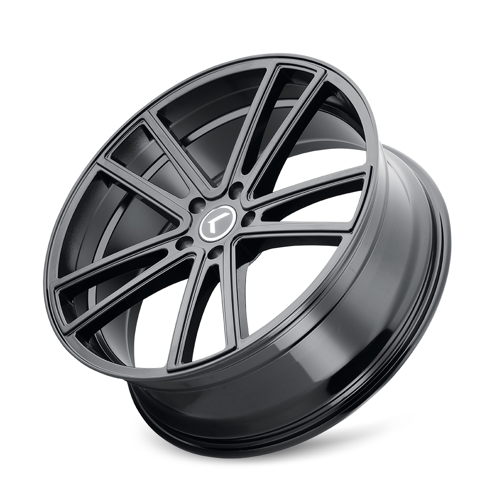 Kraze Lusso KR190 Gloss Black 17x8 5x114.3 38mm 72.62mm