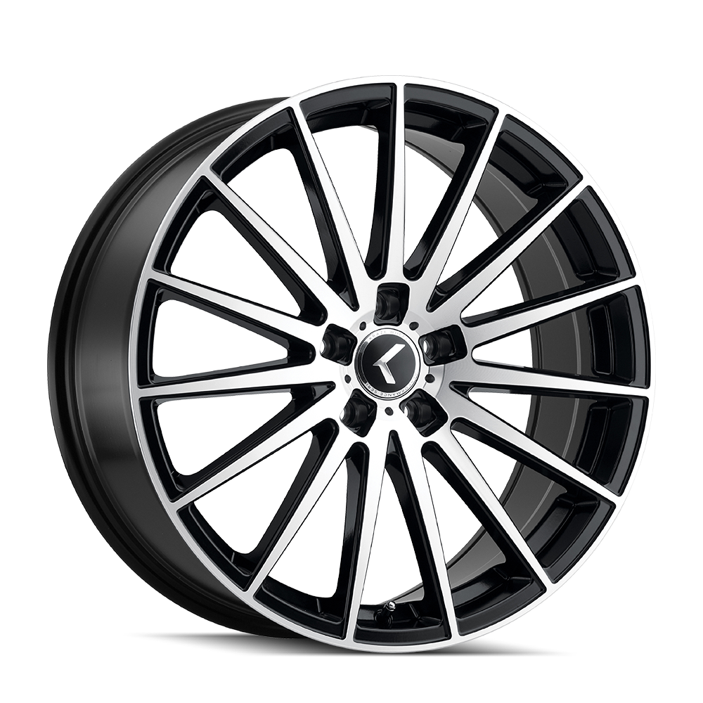 Kraze Stunna KR191 Black/Machined Face 18x8 5x112 40mm 66.56mm