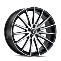 Kraze Stunna KR191 Black/Machined Face 18x8 5x112 40mm 66.56mm