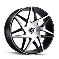 Kraze Phase 22x8.5" 5x115mm 74.1mm CB +38mm Black Machined
