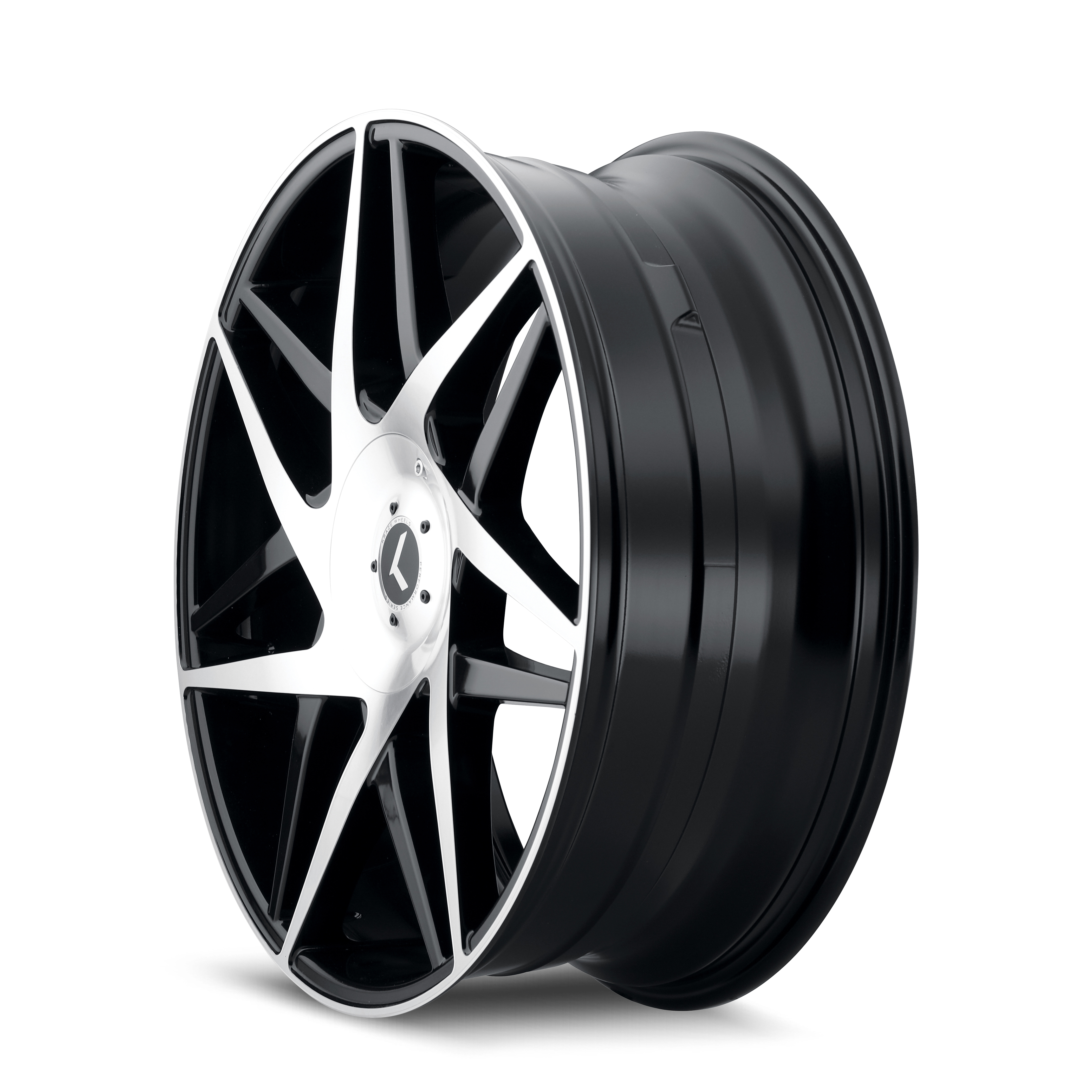 Kraze Phase 22x8.5" 5x115mm 74.1mm CB +38mm Black Machined