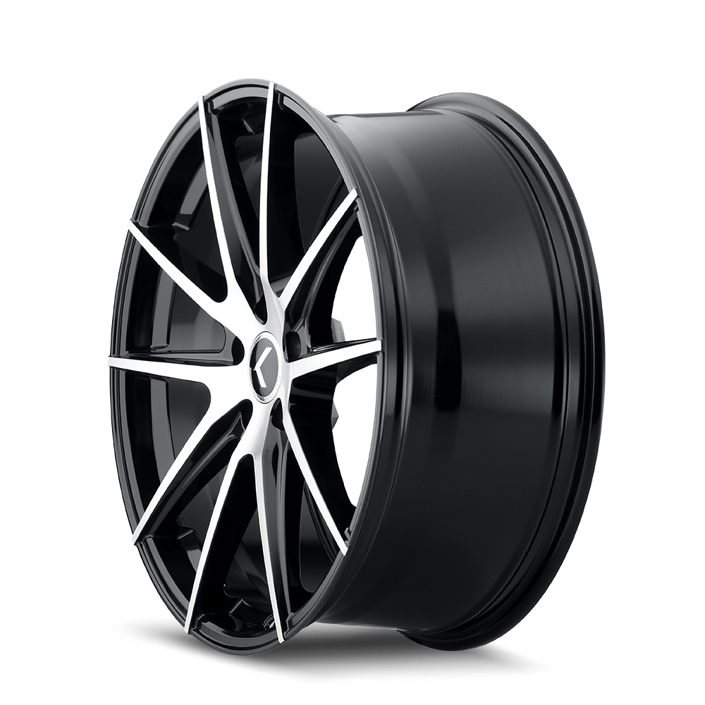 Kraze Turismo 20x8.5" 5x115mm 72.62mm CB +38mm Black Machined