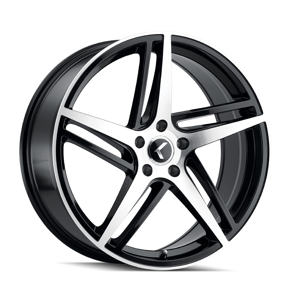 Kraze Milano 20x8.5" 5x114.3mm 72.62mm CB +38mm Black Machined