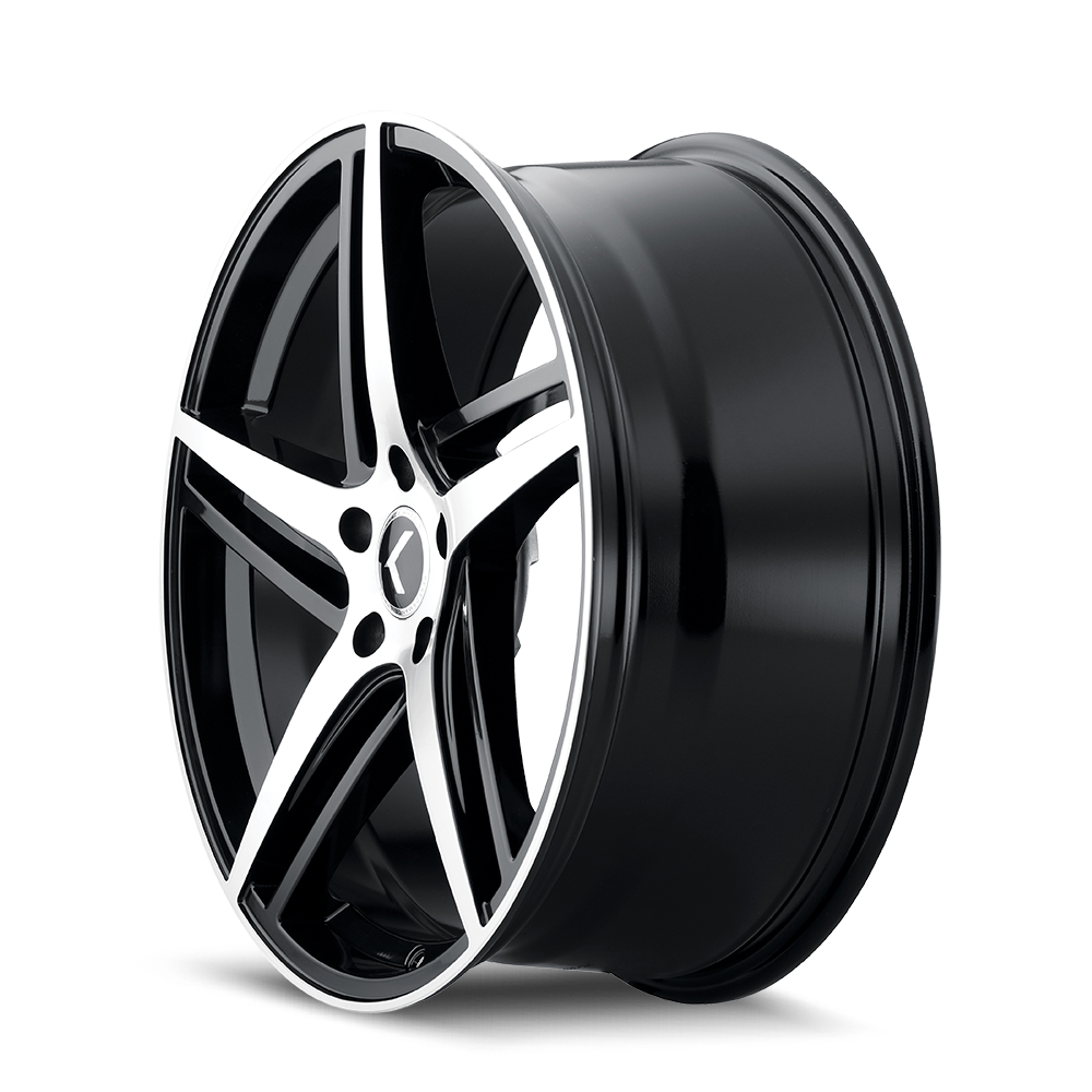 Kraze Milano 20x8.5" 5x114.3mm 72.62mm CB +38mm Black Machined