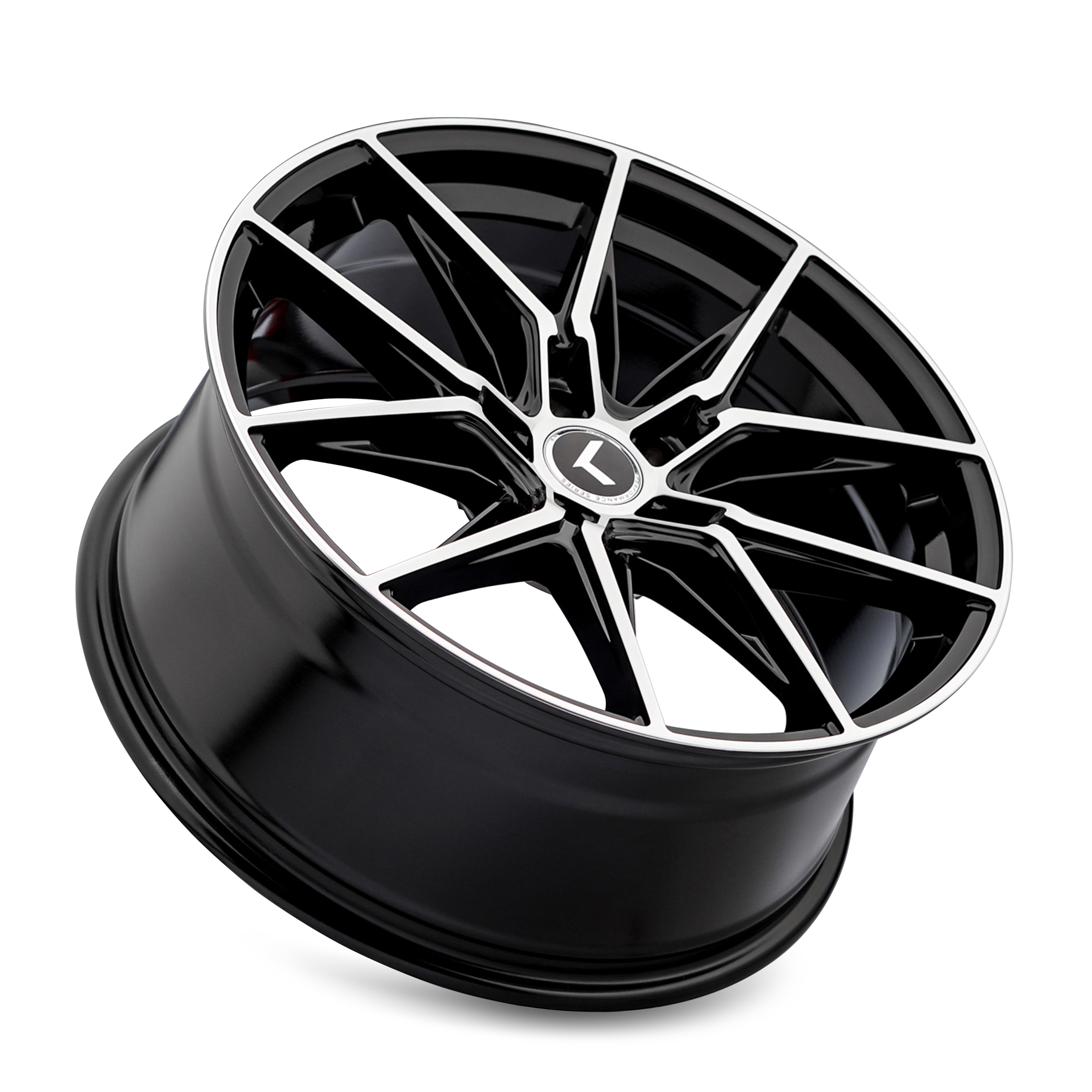 Kraze Evolve 20x9" 5x120mm 72.56mm CB +35mm Gloss Black Machined