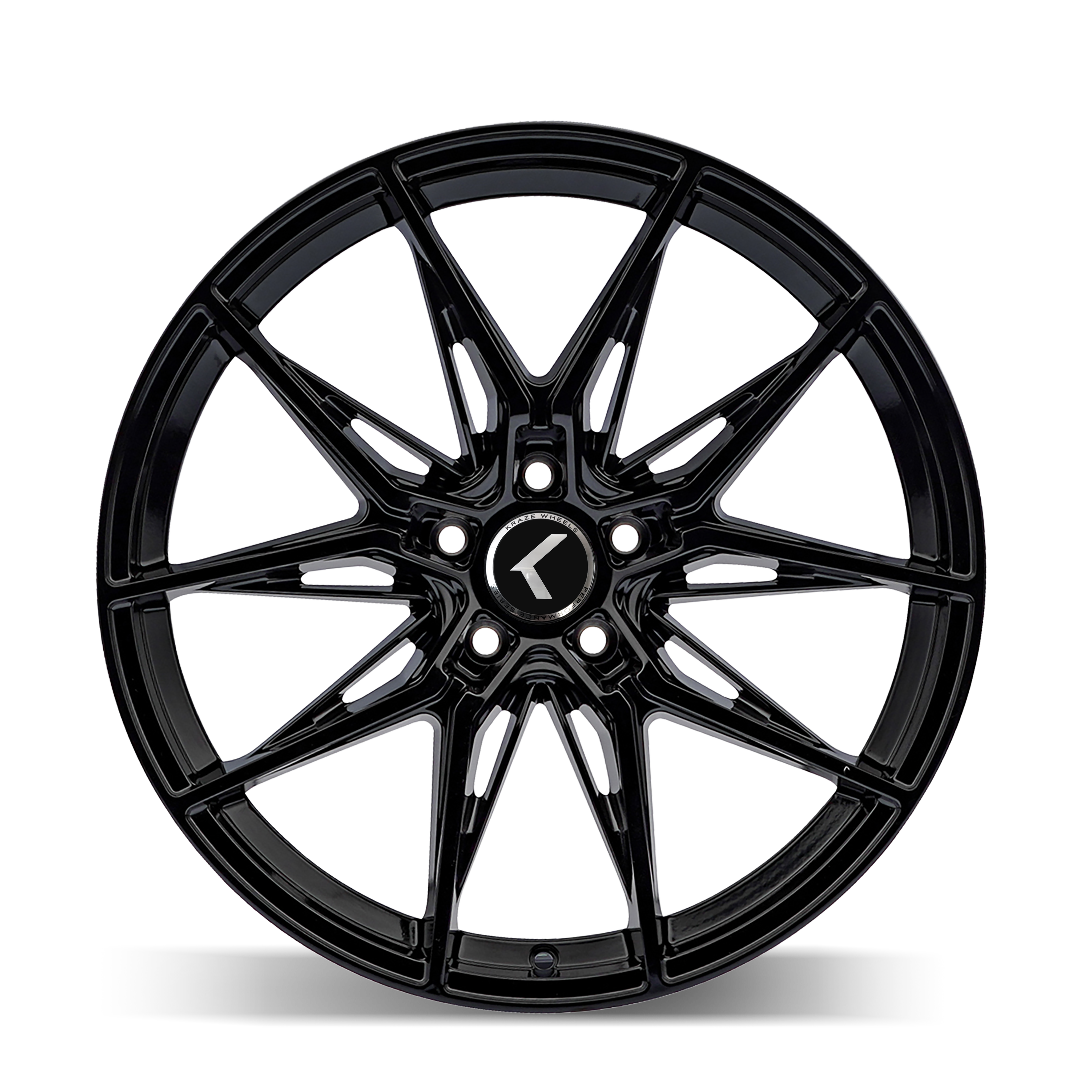 Kraze Evolve 18x8.5" 5x112mm 66.56mm CB +40mm Gloss Black