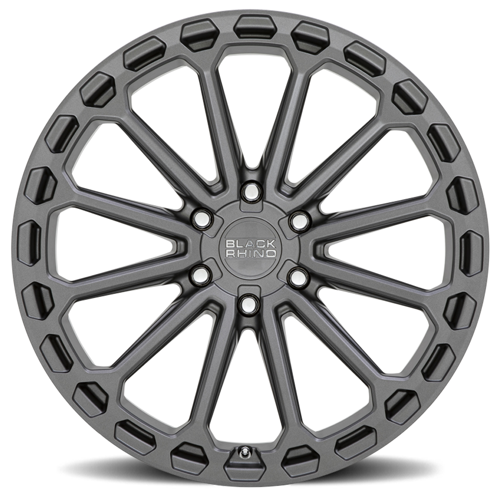 Black Rhino Kaizen 17x9.5" 6x139.7mm 112.1mm CB +12mm Matte Gunmetal