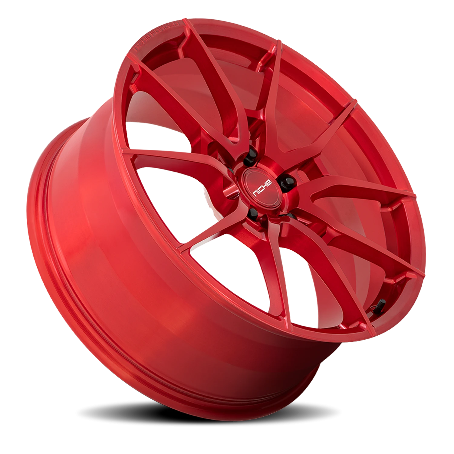Niche Kanan 20x10" 5x115mm 71.5mm CB +20mm Brushed Candy Red